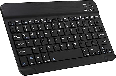 Ultra-Slim Bluetooth Keyboard Portable Mini Wireless Keyboard Rechargeable for Apple iPad iPhone Samsung Tablet Phone Smartphone iPadOS iOS…