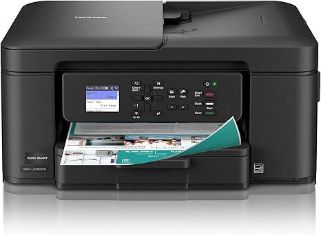Brother Work Smart 1360 Wireless Colour Inkjet, All-in-One Printer for Home Use, Copy, Scan with Automatic Duplex Printing, 1.8" Color Display and…