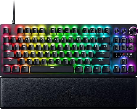 Razer Huntsman V3 Pro TKL Esports Gaming Keyboard – Analog Optical Switches, Rapid Trigger, Snap Tap, PBT Keycaps