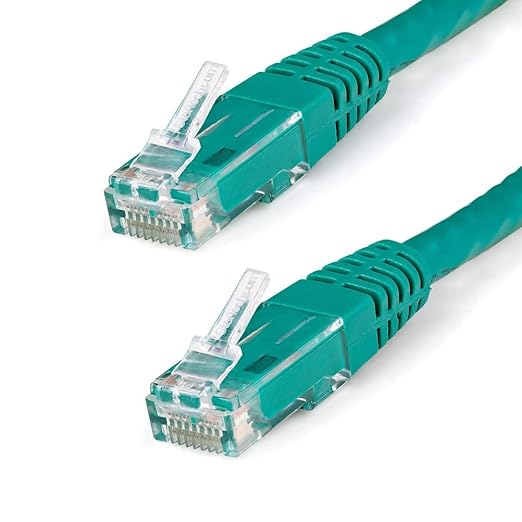 StarTech 25ft CAT6 Ethernet Cable – Gigabit RJ45 Network Patch Cord, Green