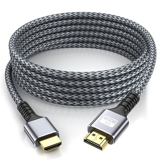 25FT 4K HDMI 2.0 Cable – Ultra High-Speed Gold-Plated HDMI Cord for TV, Monitor, Xbox, PS5 & Laptop
